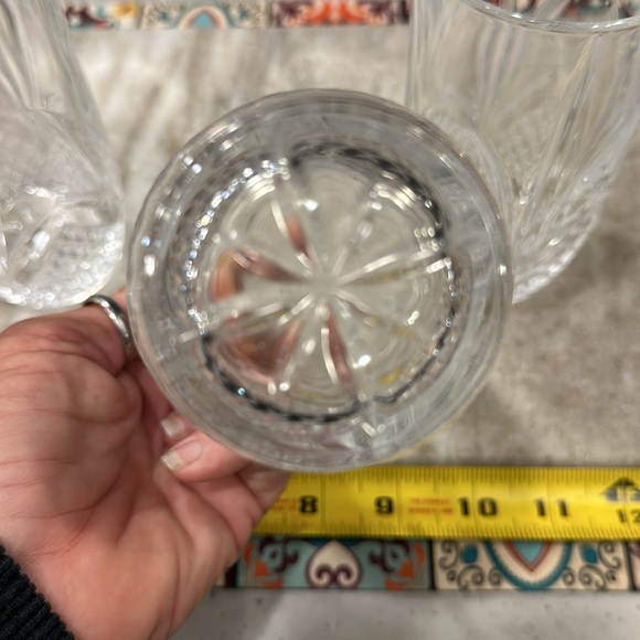 Salzburg Cristal de Flandre Highball Cut Crystal Glasses 5 1/2" - Set of 3 - Picture 5 of 6